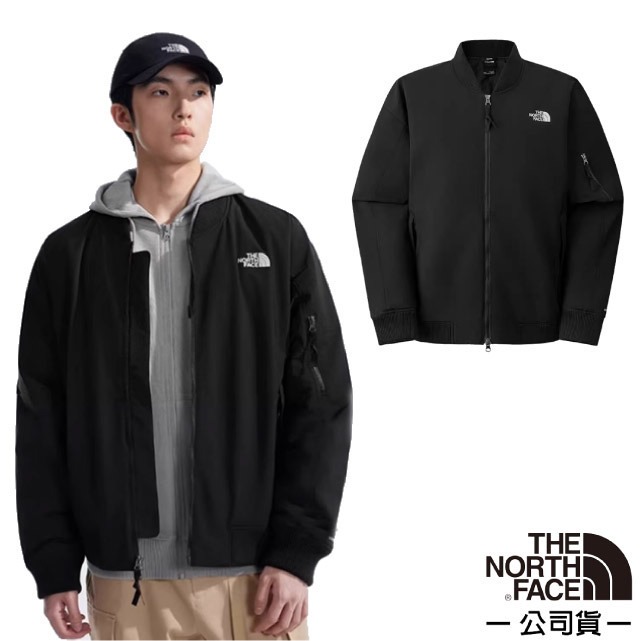 【The North Face】男 WINDWALL 防风防泼水保暖夹克.棒球外套.风衣/88XZ-JK3 太空黑 V✿30E010